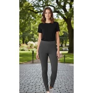 Contempo Women’s Leggings High Waist Strech Gray Size Small